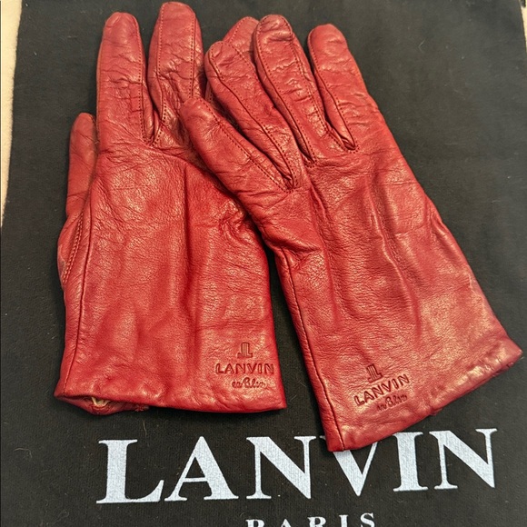 Lanvin leather gloves